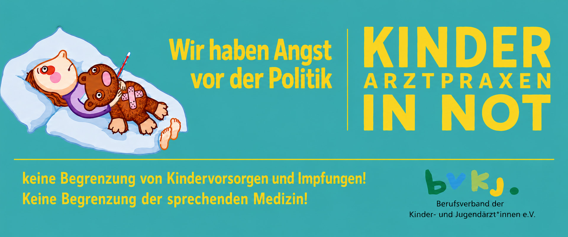 Banner Kinderarztpraxen in Not